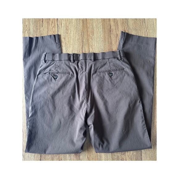 Tommy Hilfiger Brown Slim Fit Trouser Dress Pants Size 32x30 - Picture 6 of 6